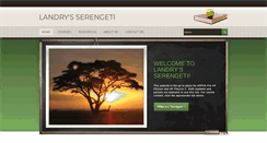 Desktop Screenshot of landryserengeti.com